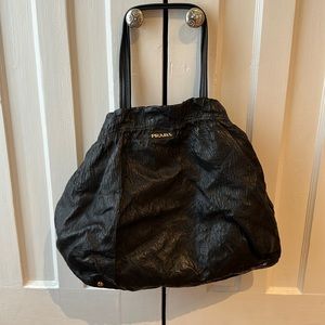 Prada Nappa Antique Leather Tote Bag